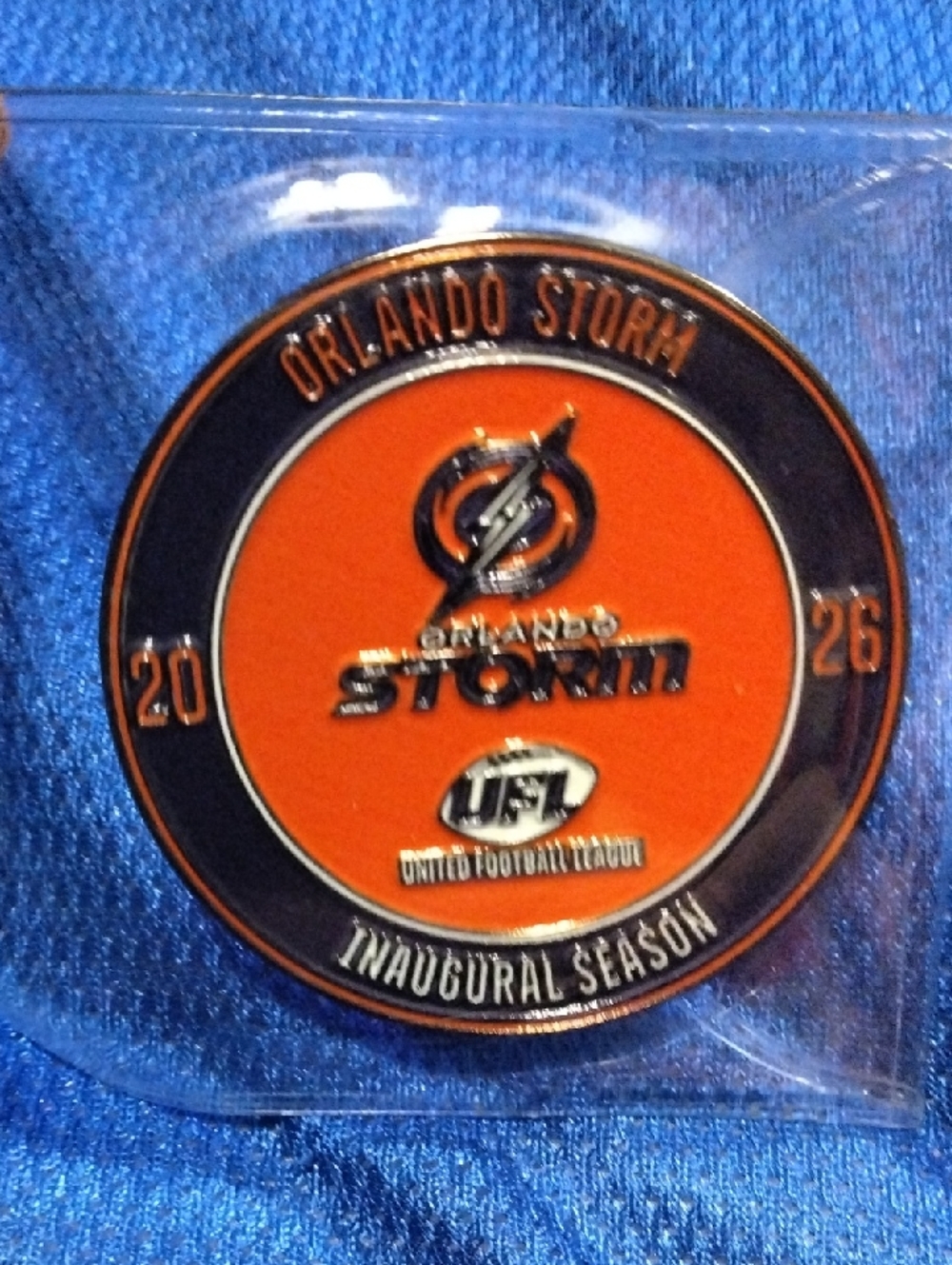Orlando Storm Inaugural Season Collector Coin - Orange Purple & Navy